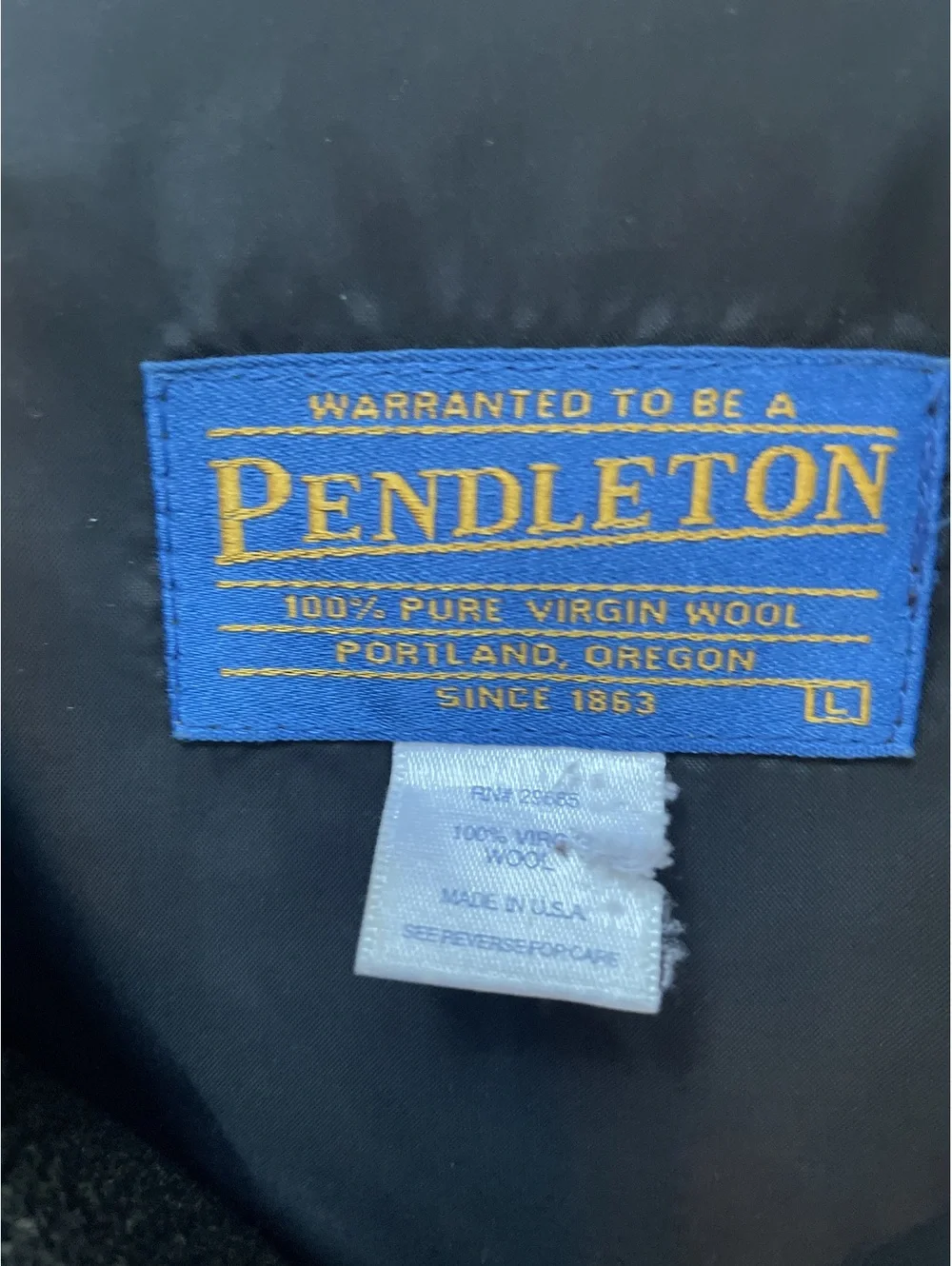 Vintage Pendleton Wool Herringbone Bomber Jacket Brown L Heritage Grandpa